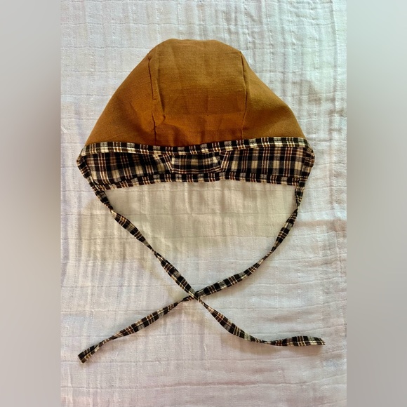 Handmade 100% Cotton Reversible Baby Bonnet ❤️ - Picture 3 of 6